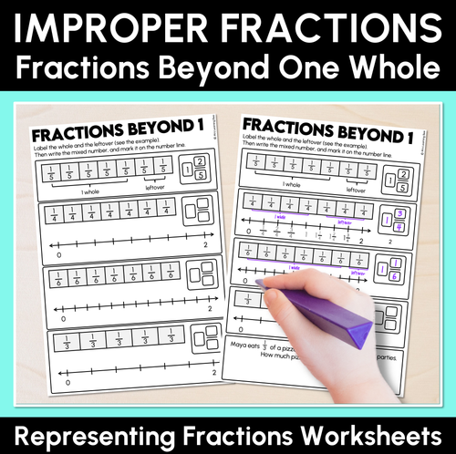 Resource preview 8 for Fractional Quantities Equal To & Greater Than One - Grade 3 & 4 Unit of Work