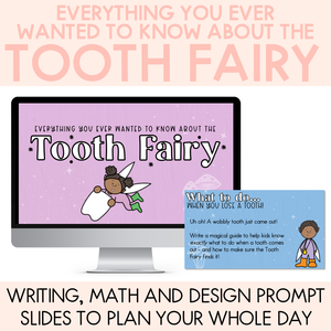 Everything You Ever Wanted To Know About The Tooth Fairy Writing, Maths & Design Prompt Editable Slides - Book Week 2025