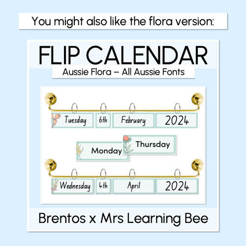 Resource preview 4 for Flip Calendar - Aussie Fauna - The Brentos Collection