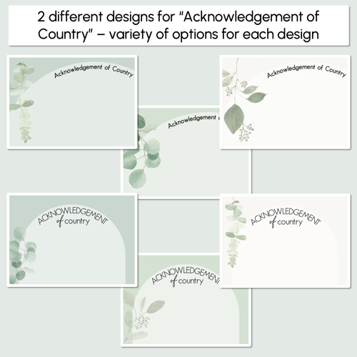 Resource preview 3 for Acknowledgement of Country Posters - The Eucalyptus Edit - Eucalyptus Classroom Decor