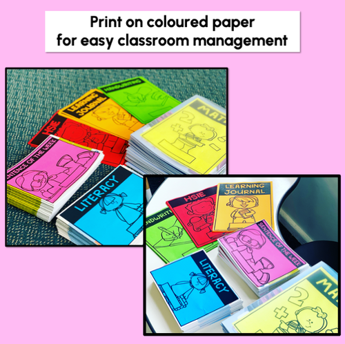 Resource preview 3 for Editable Book Covers - PORTRAIT - Back to School Classroom Organisation