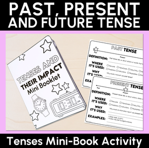 Past, Present & Future Tense - Tenses Mini-Book Activity