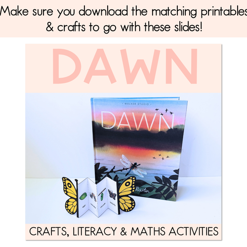 Resource preview 6 for Dawn Editable Slides - Differentiated Writing, Maths and Design Prompts - Book Week 2026