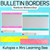 1 for Bulletin Borders - Rainbow Watercolour - The Kutopia Collection