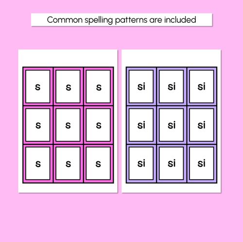 Resource preview 4 for ZH SOUND BINGO - Ways to spell the /zh/ phoneme
