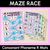 1 for Consonant Phoneme R Words Maze Race - Consonant R Words Mats