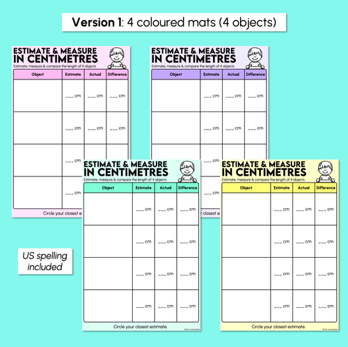 Resource preview 3 for Estimate & Measure in Centimetres - Measuring Length Mats
