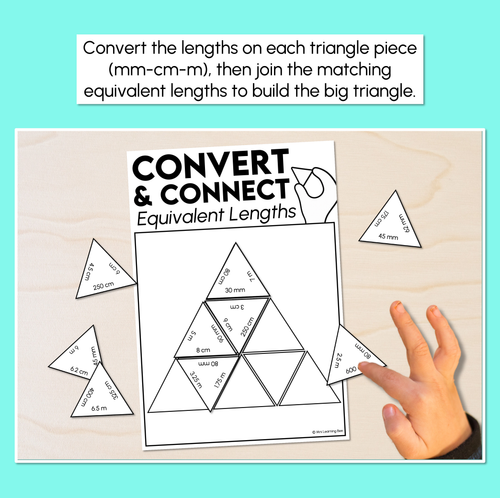 Resource preview 2 for Converting Length - Millimetres, Centimetres and Metres - Equivalent Lengths Puzzle
