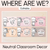 1 for Where Are We? Classroom Display - Neutral Classroom Decor
