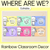 1 for Where Are We? Classroom Display - Rainbow Classroom Decor