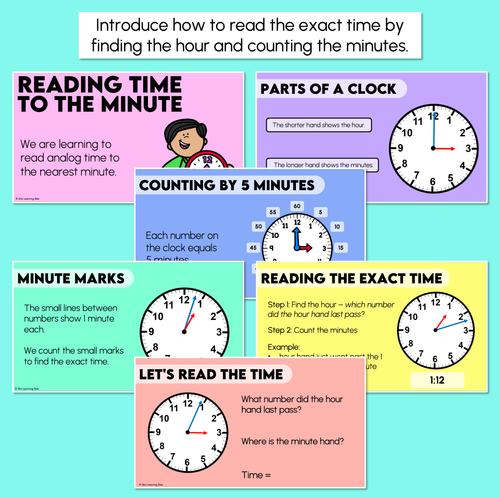 Resource preview 2 for Reading Time to the Minute - Digital Slides