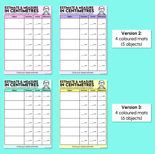 Resource preview 4 for Estimate & Measure in Centimetres - Measuring Length Mats