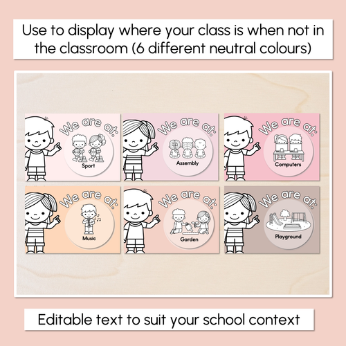 Resource preview 2 for Where Are We? Classroom Display - Neutral Classroom Decor