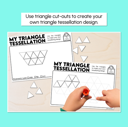 Resource preview 2 for My Triangle Tessellation – Worksheets