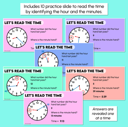 Resource preview 3 for Reading Time to the Minute - Digital Slides
