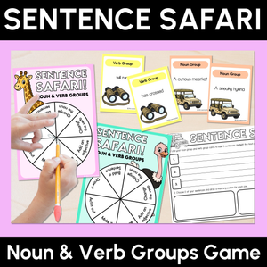 Sentence Safari - Noun & Verb Groups Game