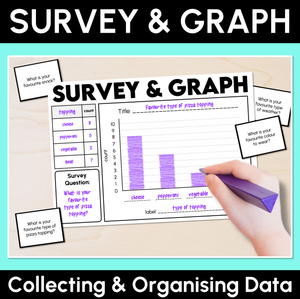 Survey & Graph - Collecting & Organising Data Template