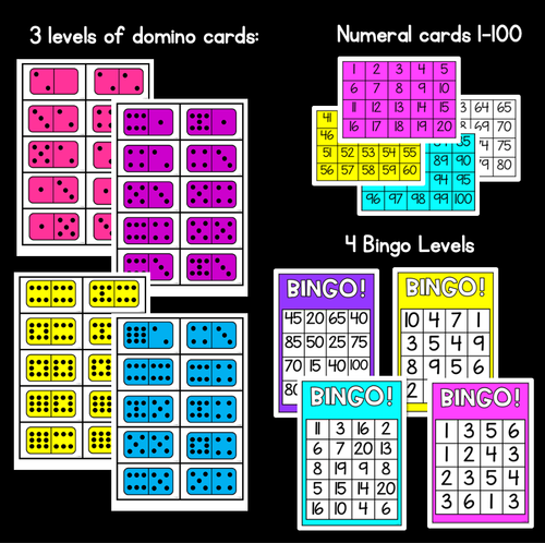 Resource preview 2 for Math Game Printables - Ten Frames Hundreds Charts & More