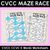 1 for CVCC Words Maze Race - CVCC CCVC E Words Worksheets