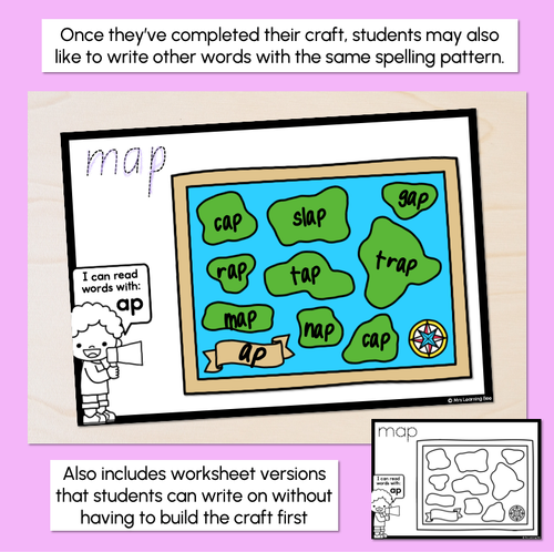 Resource preview 3 for CVC Word Crafts - AP Words - Build a MAP