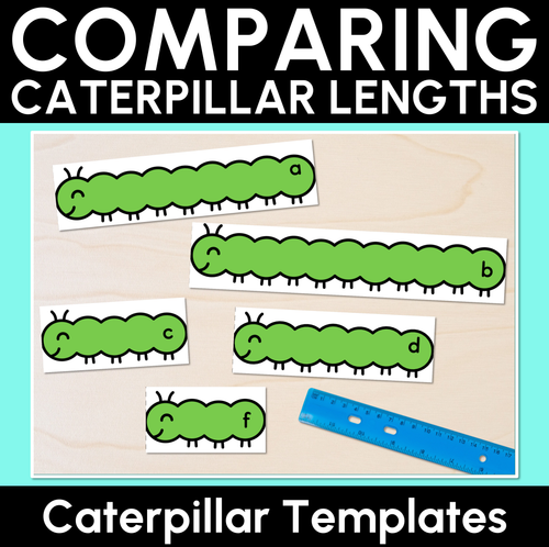 Resource preview 1 for Comparing Lengths - Caterpillar Templates