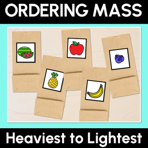 Ordering Mass: Fruit, Beach & School Bag Themes