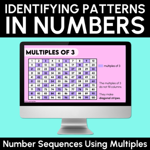 Identifying Patterns in Numbers - Number Sequences Using Multiples Teaching Slides