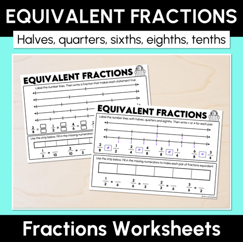 Resource preview 11 for Represent & Compare Equivalent Fractions as Lengths - Grade 3 & 4 Unit of Work