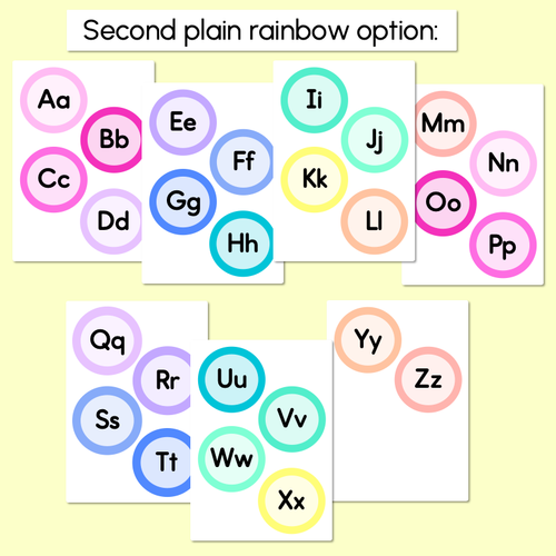 Resource preview 3 for ALPHABET TOPPERS - The Kasey Rainbow Collection