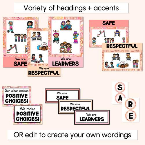 Resource preview 3 for Positive Behaviour for Learning Posters- The Jagun Collection