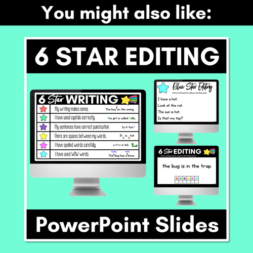 Resource preview 6 for 6 Star Editing Checklist - Re-read, Edit and Review Writing - Posters & Practice