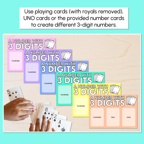 Resource preview 2 for Build A Number - 3-Digit Number Mats