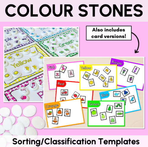 Resource preview 1 for Colour Sorting Templates - Classification & Sorting Activities for Kindergarten