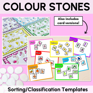Colour Sorting Templates - Classification & Sorting Activities for Kindergarten