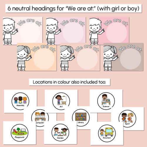 Resource preview 4 for Where Are We? Classroom Display - Neutral Classroom Decor