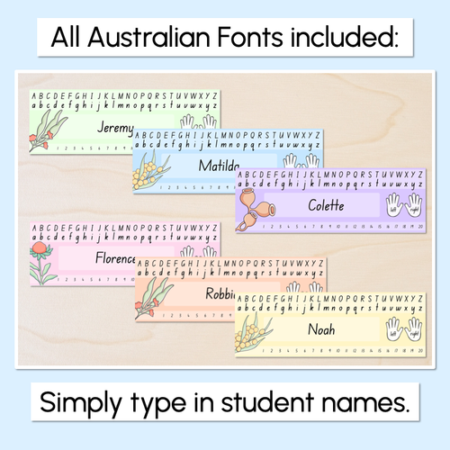 Resource preview 3 for Student Desk Plates / Nametags - The Brentos Collection