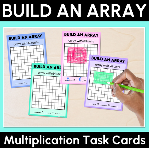 Resource preview 1 for Build an Array - Multiplication Task Cards