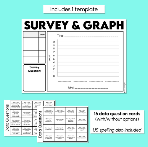 Resource preview 3 for Survey & Graph - Collecting & Organising Data Template