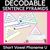 1 for SHORT VOWEL PHONEME U WORDS - Decodable Sentence Pyramids - Phonics Fluency