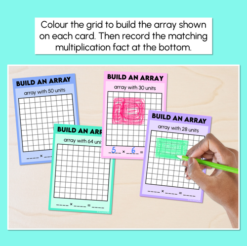Resource preview 2 for Build an Array - Multiplication Task Cards
