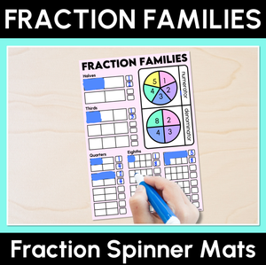 Fraction Families - Fraction Spinner Mats