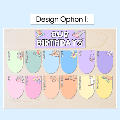 Resource preview 2 for Classroom Birthdays Display - The Brentos Collection