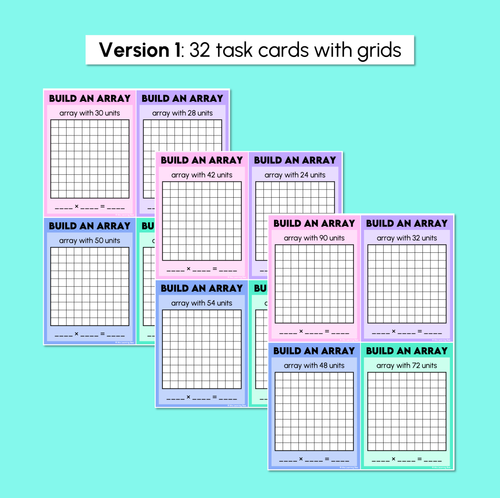 Resource preview 3 for Build an Array - Multiplication Task Cards