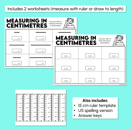 Resource preview 3 for Measuring Length in Centimetres Worksheet