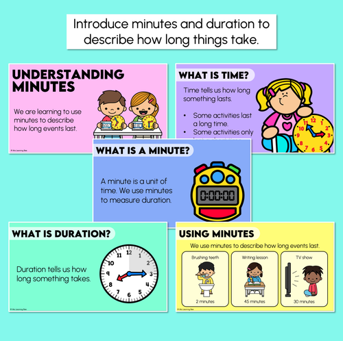 Resource preview 2 for Understanding Minutes & Duration - Digital Slides