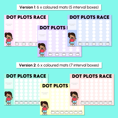 Resource preview 3 for Dot Plots Race - Organising Data Into Plots - Printables