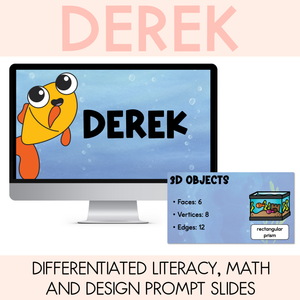 Derek Editable Slides - Differentiated Writing, Maths and Design Prompts - Book Week 2026