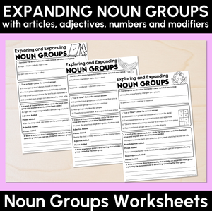 Expanding Noun Groups Worksheets