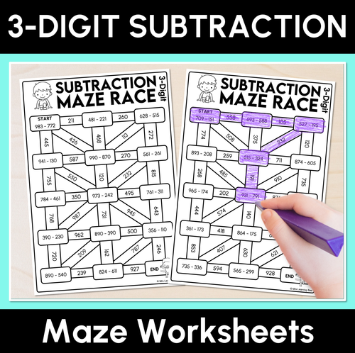 Resource preview 8 for 3-Digit Addition & Subtraction: Vertical Algorithms with & without regrouping - Grade 3 & 4 Unit of Work