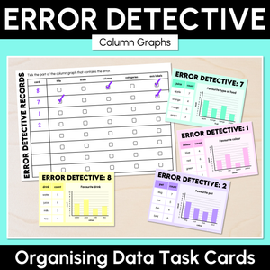 Error Detective - Organising Data Task Cards